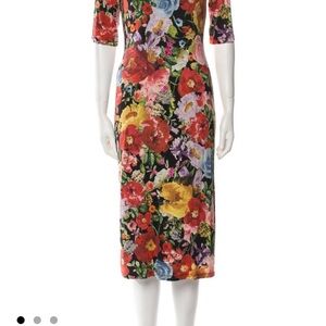 Alice Olivia Floral Midi Dress
